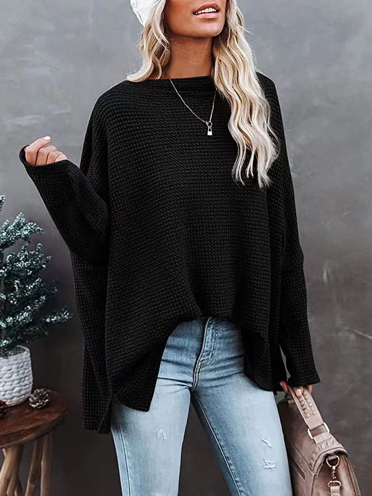 Stilla | Kvinders Trøjes Afslappet Off Shoulder Strik Pullover Lange Ærmer Trøje