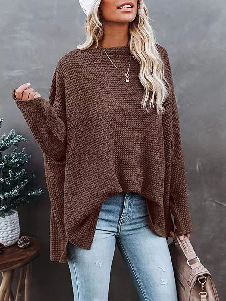 Stilla | Kvinders Trøjes Afslappet Off Shoulder Strik Pullover Lange Ærmer Trøje