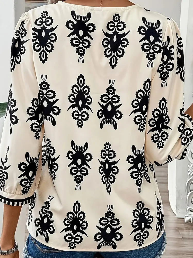 Stilla | Kvinders Toppe V-Hals Bluse 3 5xl Mode Designer T-Shirts (plus Størrelse)