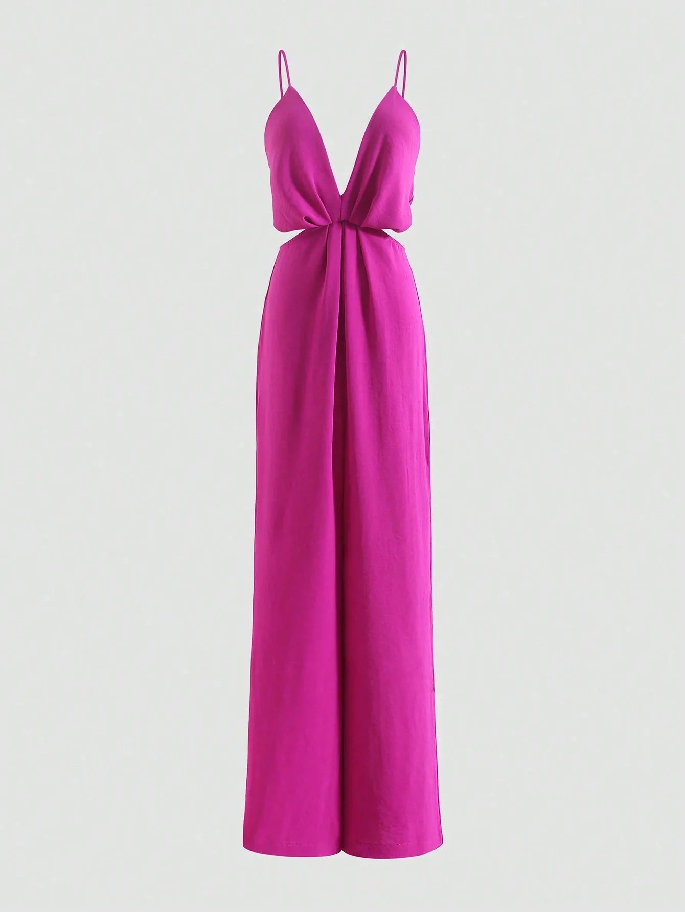 Stilla | Kvinders V-Hals Dyp Rynker Mode Designer Jumpsuits