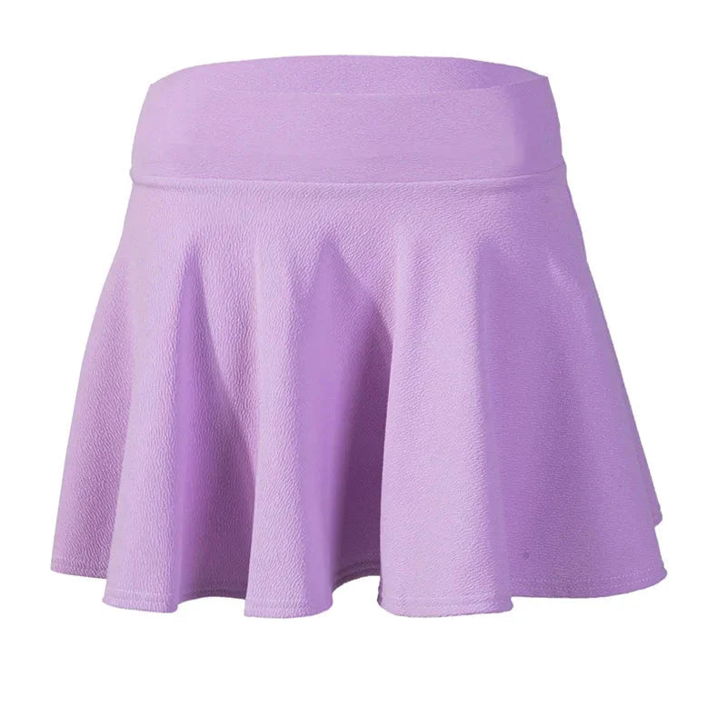 Stilla | Kvinders Årgang Tennis Ruffle Mode Designer Mini Skirt (kort)