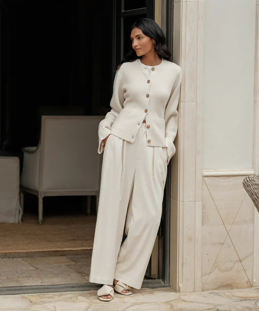 Stilla | Cardigan Alt-Sølv med Knapper
