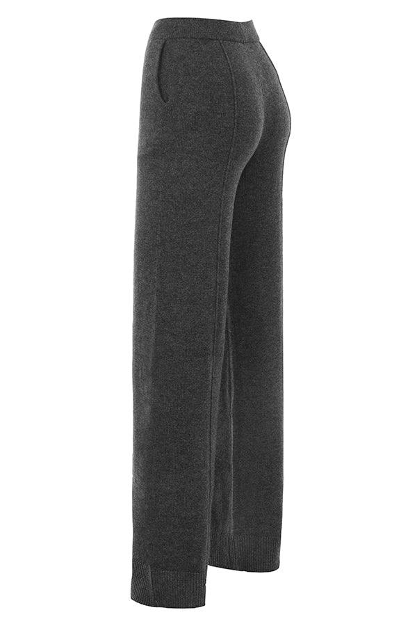 Stilla | Antracitfarvet Kashmir Mix Bralette Med Bukser