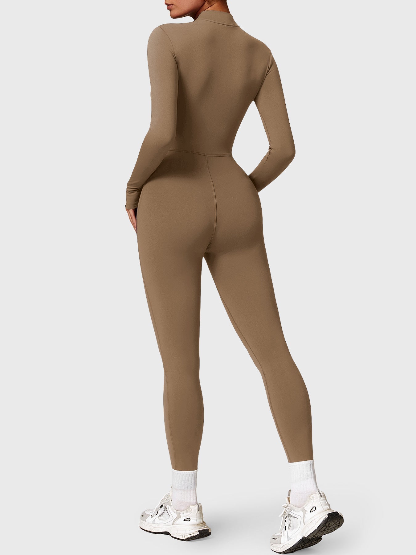 Stilla | Langærmet Zip up Jumpsuit
