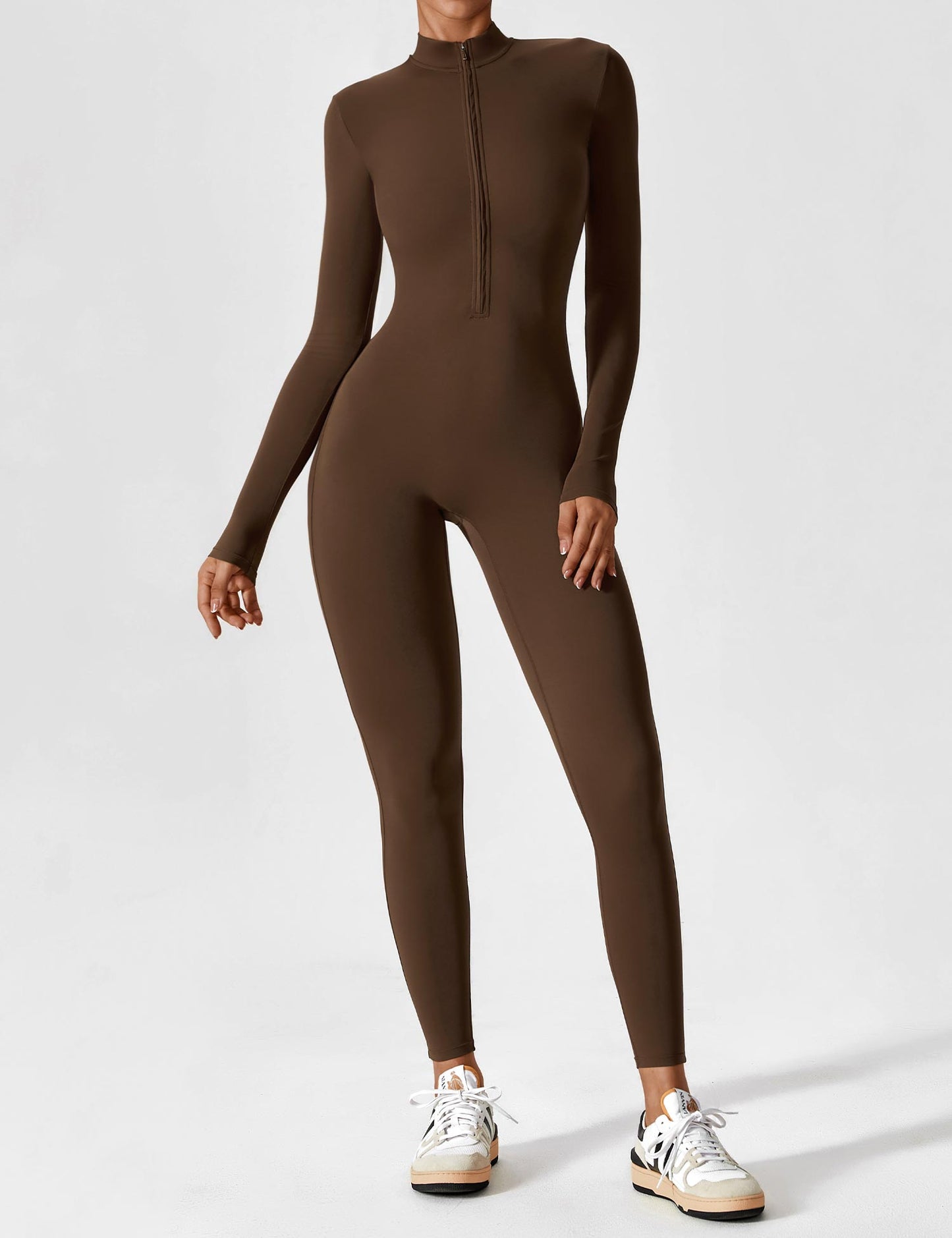 Stilla | Langærmet Zip up Jumpsuit