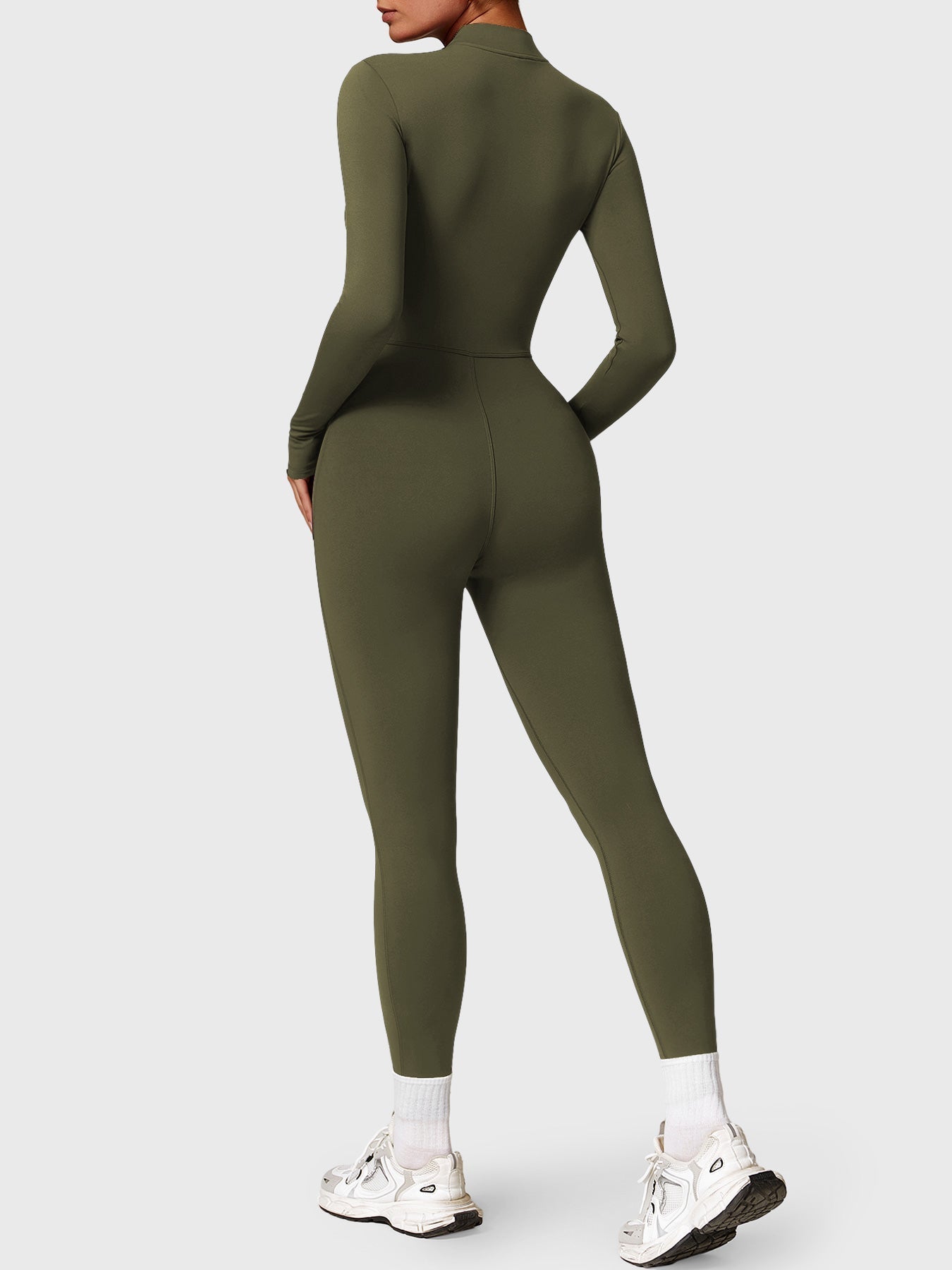 Stilla | Langærmet Zip up Jumpsuit