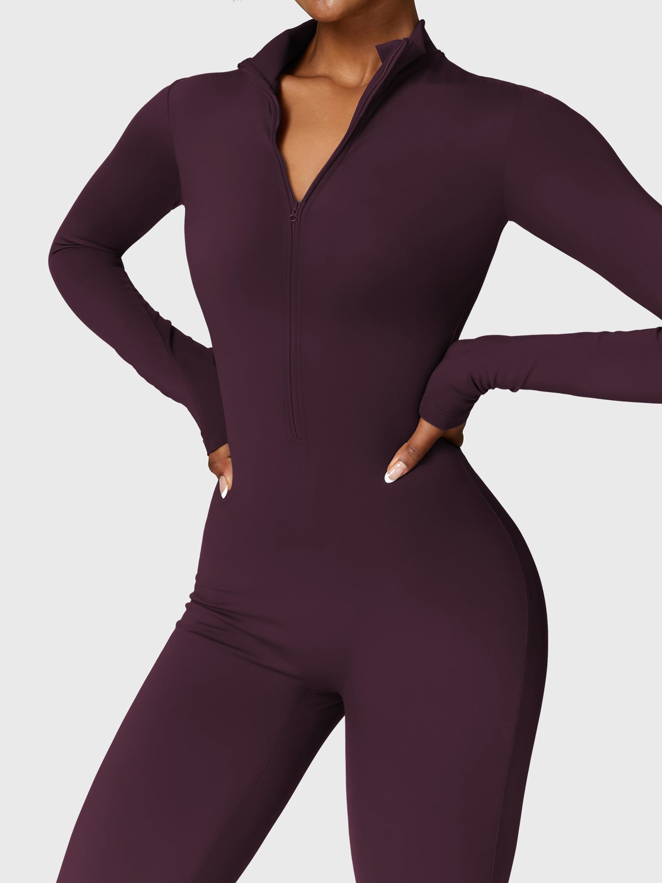 Stilla | Langærmet Zip up Jumpsuit