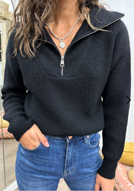 Stilla | Varm Lynlås Sweat Shirt Til Kvinder