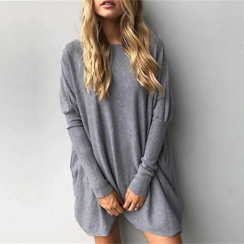 Stilla baggy sweater i oversize