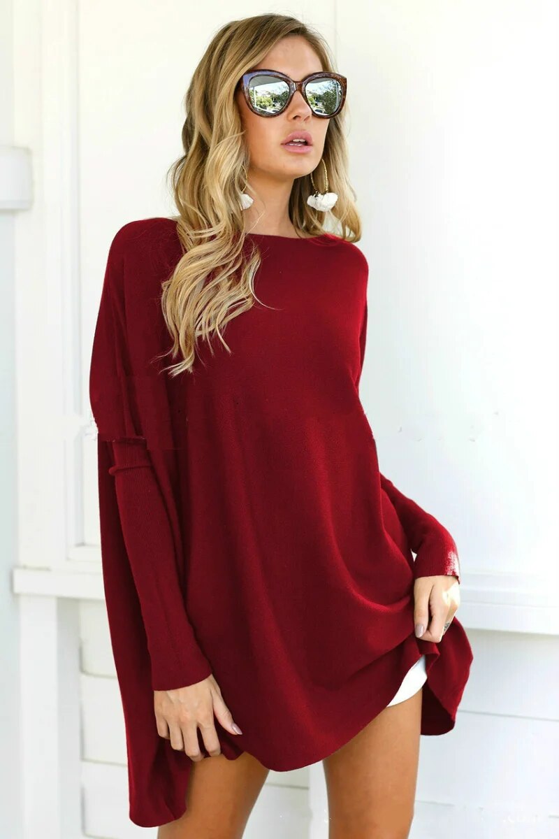 Stilla baggy sweater i oversize