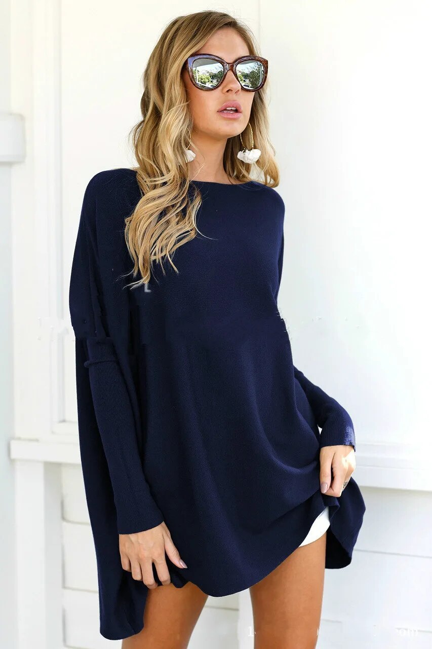 Stilla baggy sweater i oversize