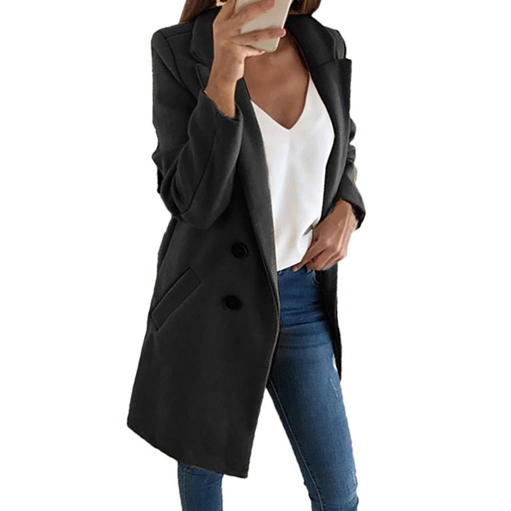 Stilla – En elegant lang blazerfrakke