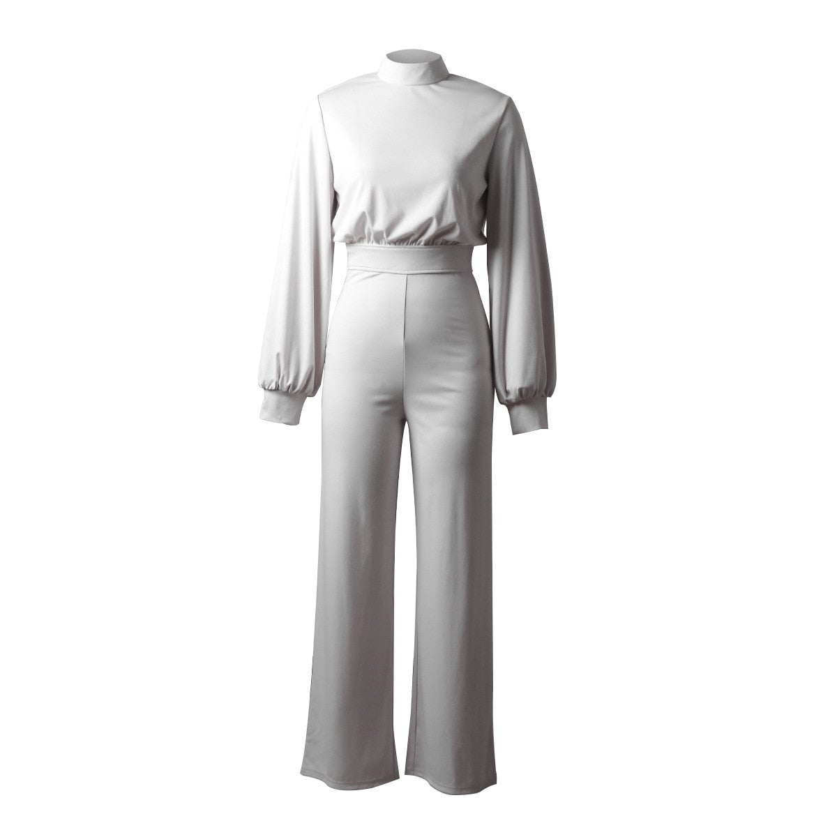 Stilla Halvkrave-jumpsuit i ren farve