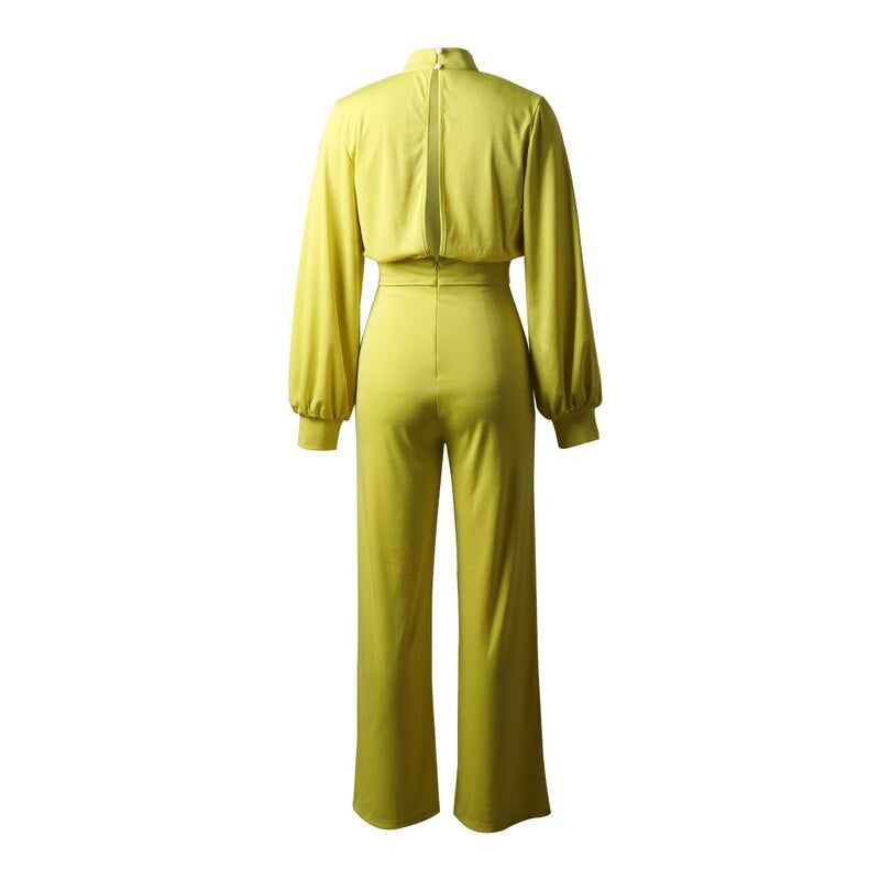 Stilla Halvkrave-jumpsuit i ren farve