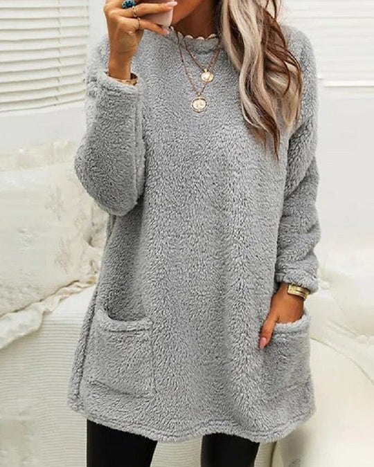 Stilla | Hyggeligt Furry Pullover Til Kvinder