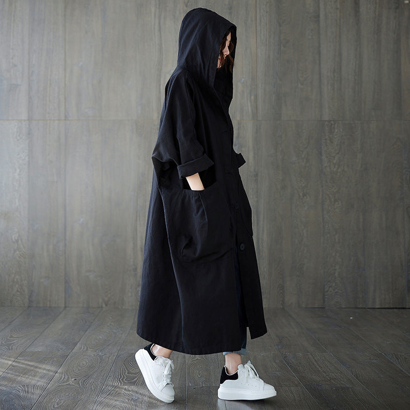 Stilla | Oversized Lanna Frakke Med Hætte