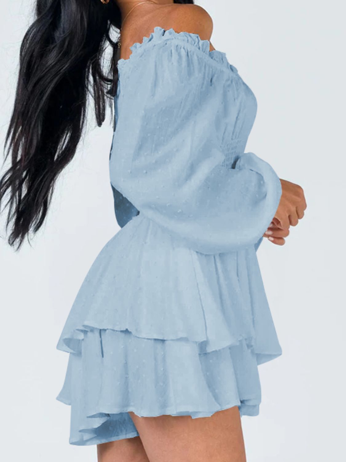 Stilla | Skulder Smocked Talje Romper