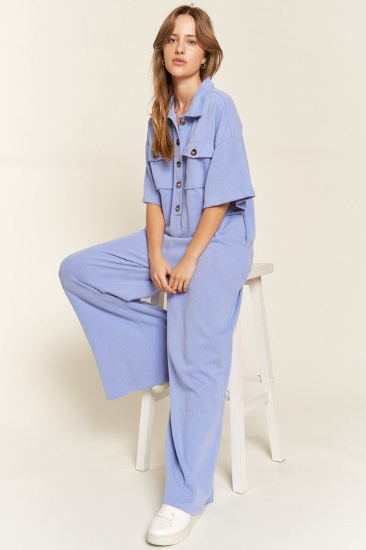 Stilla | Kravebluse Bred Ben Jumpsuit
