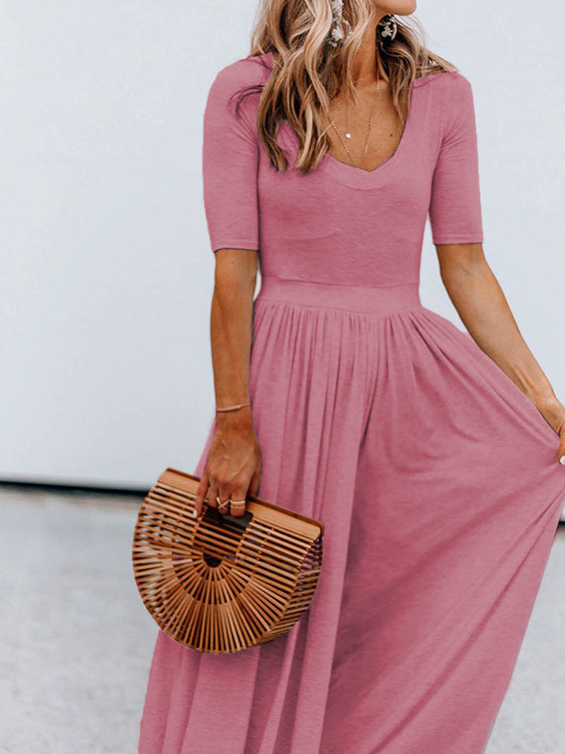 Stilla | Neck Kortærmet Jumpsuit