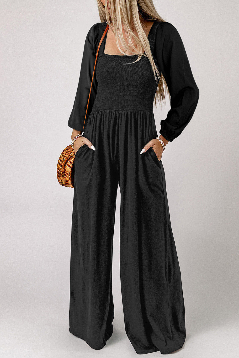 Stilla | Hals Raglan Ærme Jumpsuit Med Lomme