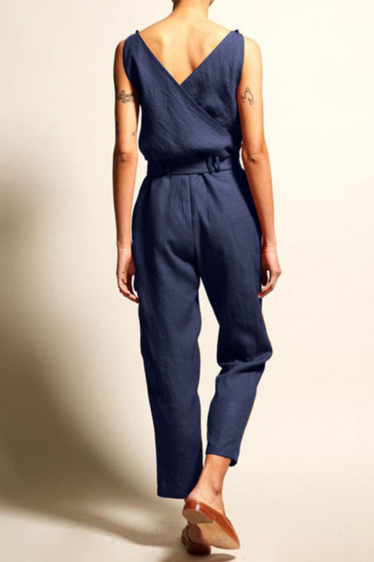 Stilla | Størrelse Surplice Ærmeløs Jumpsuit