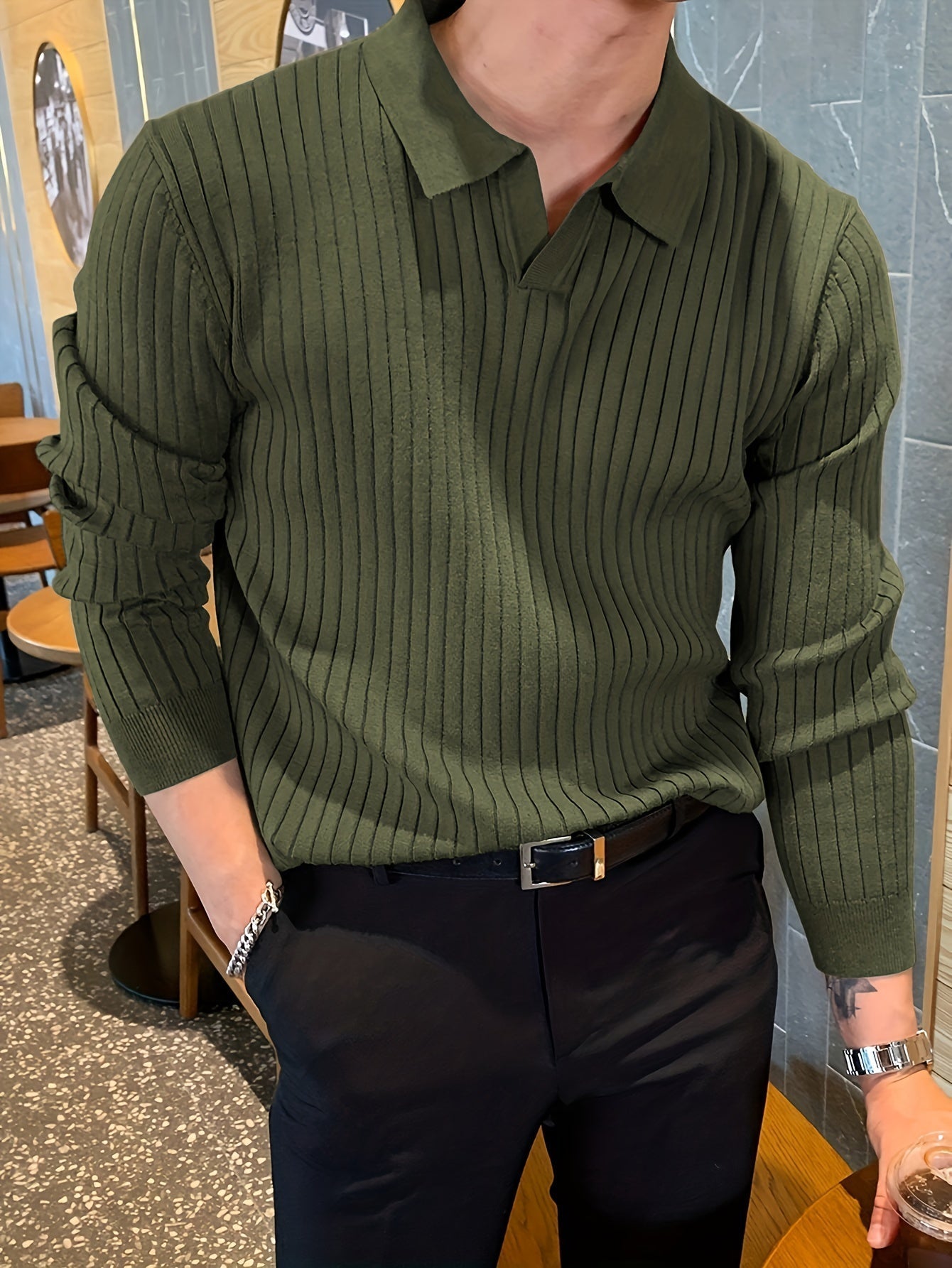 Stilla | Trendy Langærmet Polo-shirt