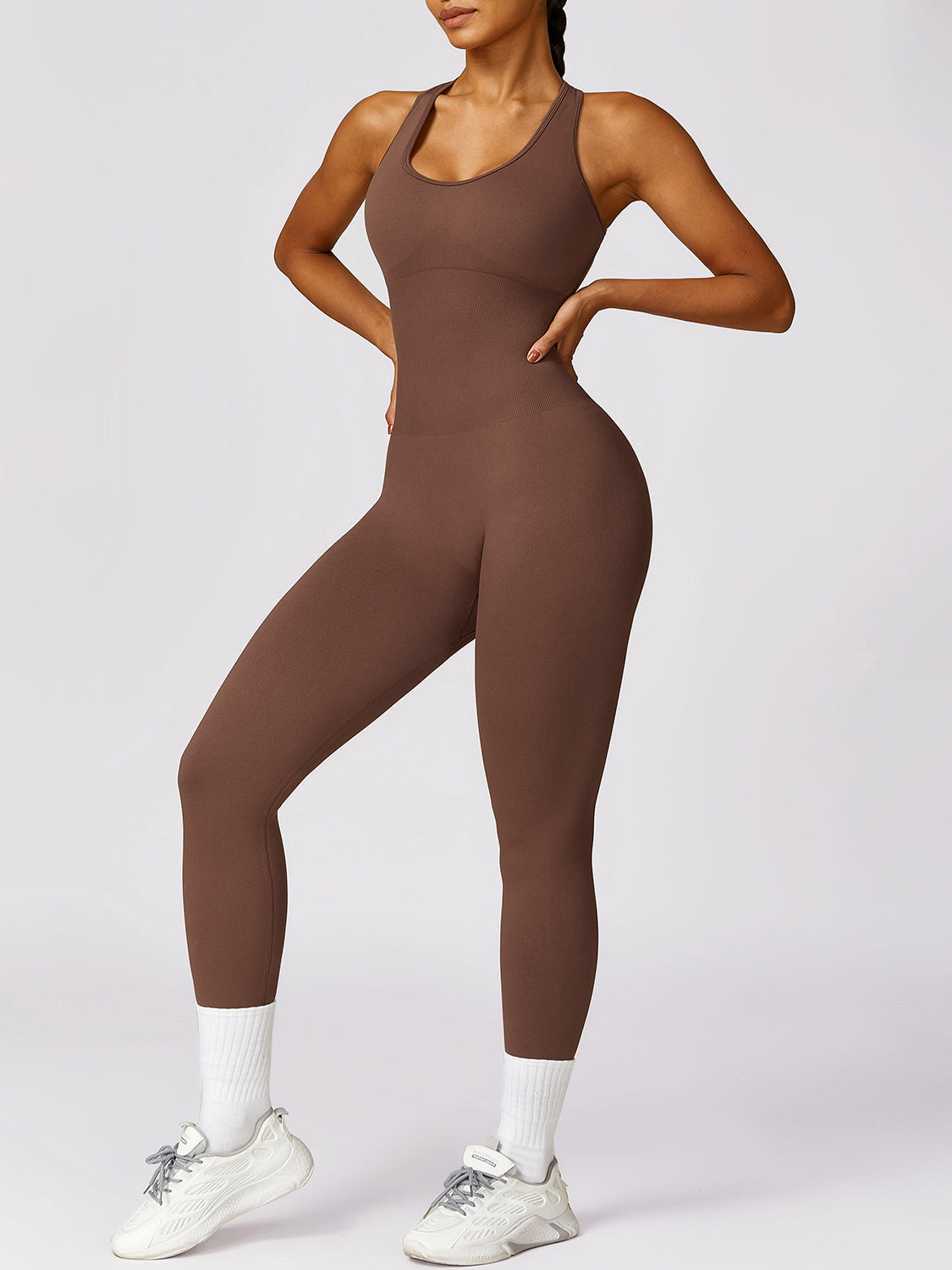 Stilla | Bae Ærmeløs Cutout Racerback Aktiv Jumpsuit