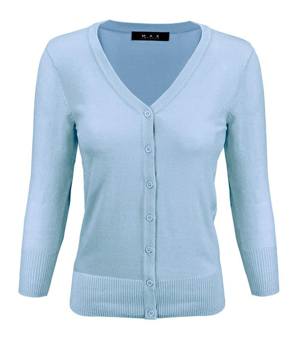 Stilla | Hals Knapnede Strik Cardigan Sweater