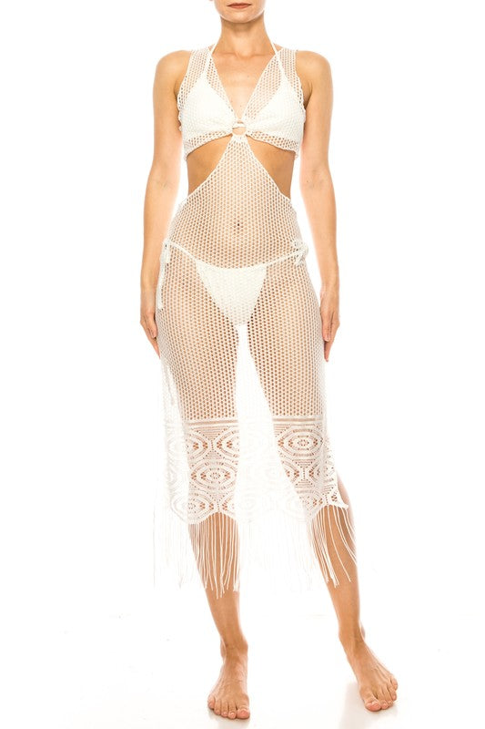 Stilla | Hæklet Med Glimmer Bund Mid Cutout Cov