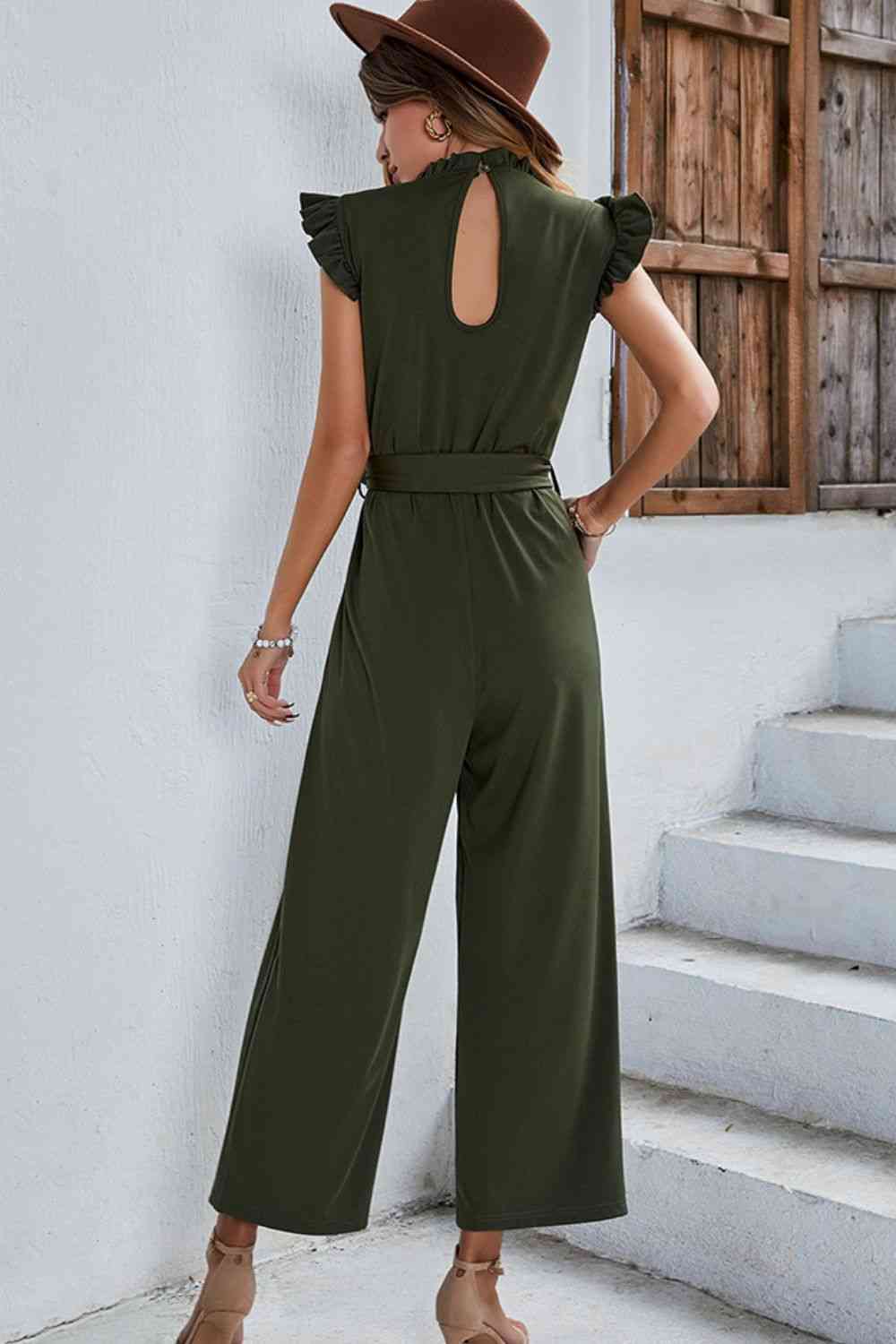 Stilla | Ærme Tie Talje Jumpsuit