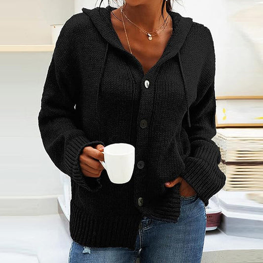 Stilla | Årgang Hættetrøje Strikketrøje Med Lang Ærme Til Klassiske Outfits