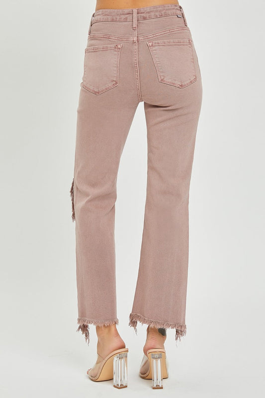 Stilla | Distressed Ankel Bootcut Jeans