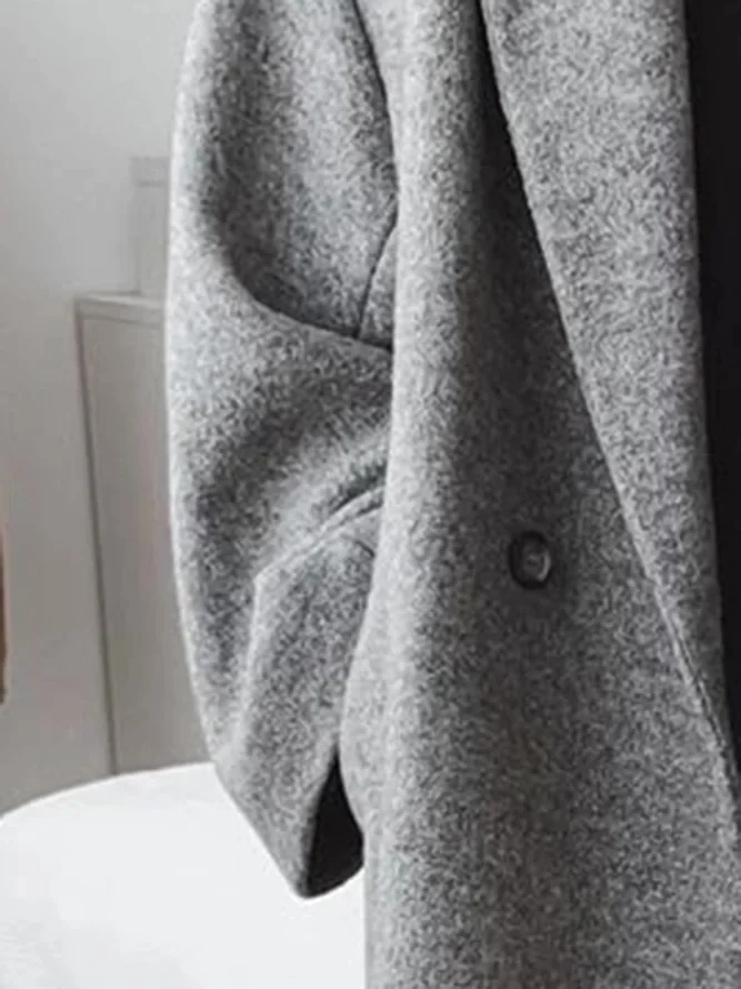 Stilla | Lang Uld Trenchcoat