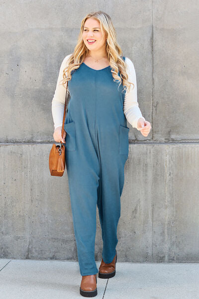 Stilla | Tag Full Size uden ærmer Lige Jumpsuit