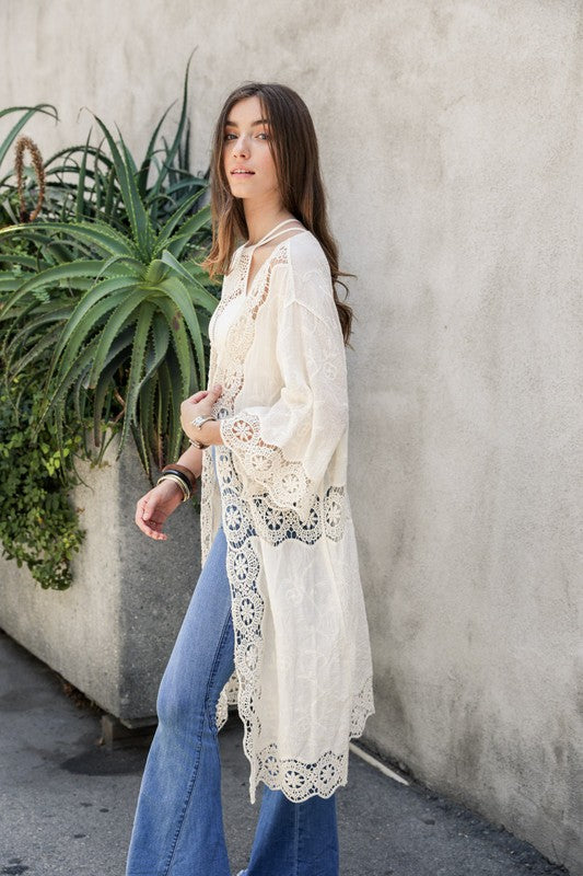 Stilla | Åben Lappe Langline Kimono