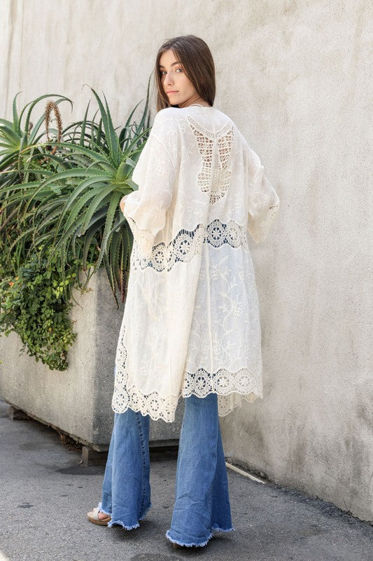 Stilla | Åben Lappe Langline Kimono