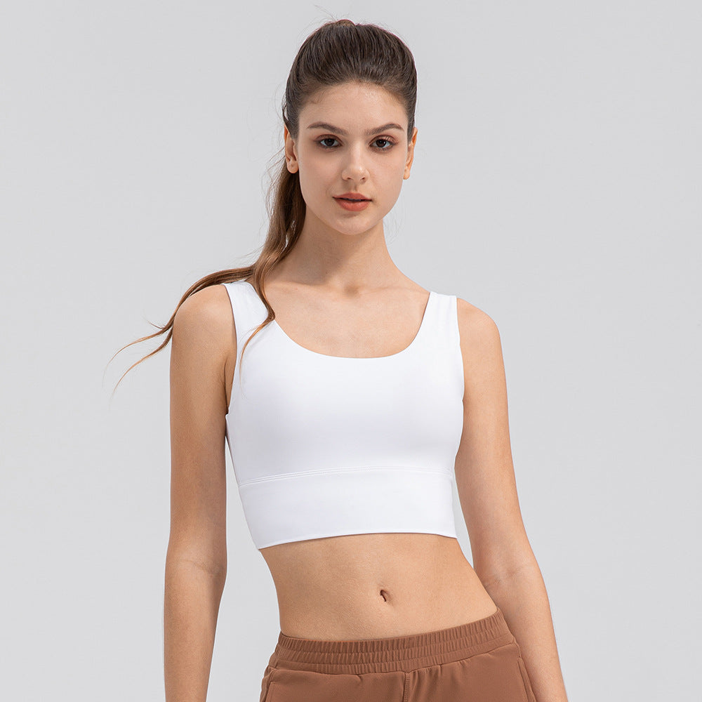 Stilla | Højstyrke Yoga Bh Stødabsorberende Åndbar Løbevest Til Kvinder, Nude Feel Høj Elastisk Sportsundertøj