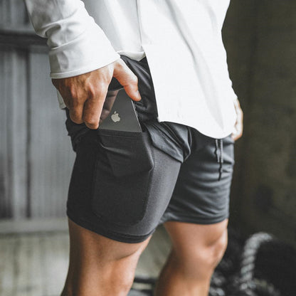 Herrer Sport Shorts med integreret lomme-design Stilla