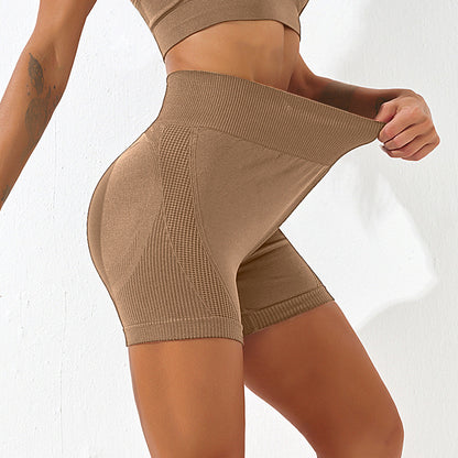 Stilla | Hip Raise Fitness Shorts Høj Elastiske Stramme Yoga Bukser Til Høj Talje Mave Kontraherende Træning