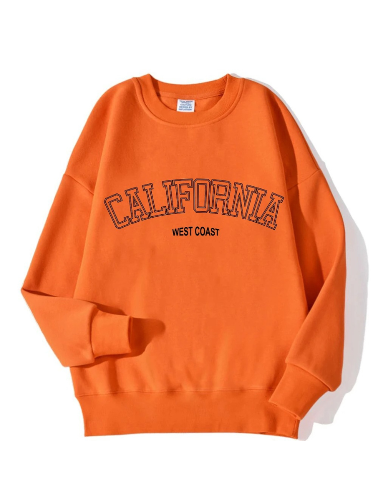 Stilla | Overstørrelse Sweatshirt Med California Tekstoptryk Til Damer