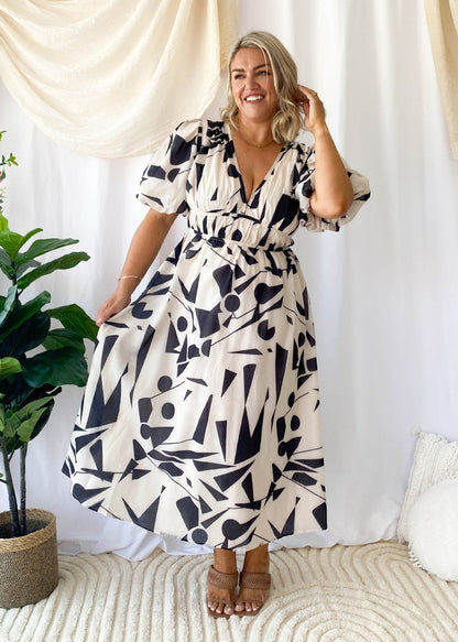 Stilla | Lange V-Udskæring Kjoler Med Pufærmer