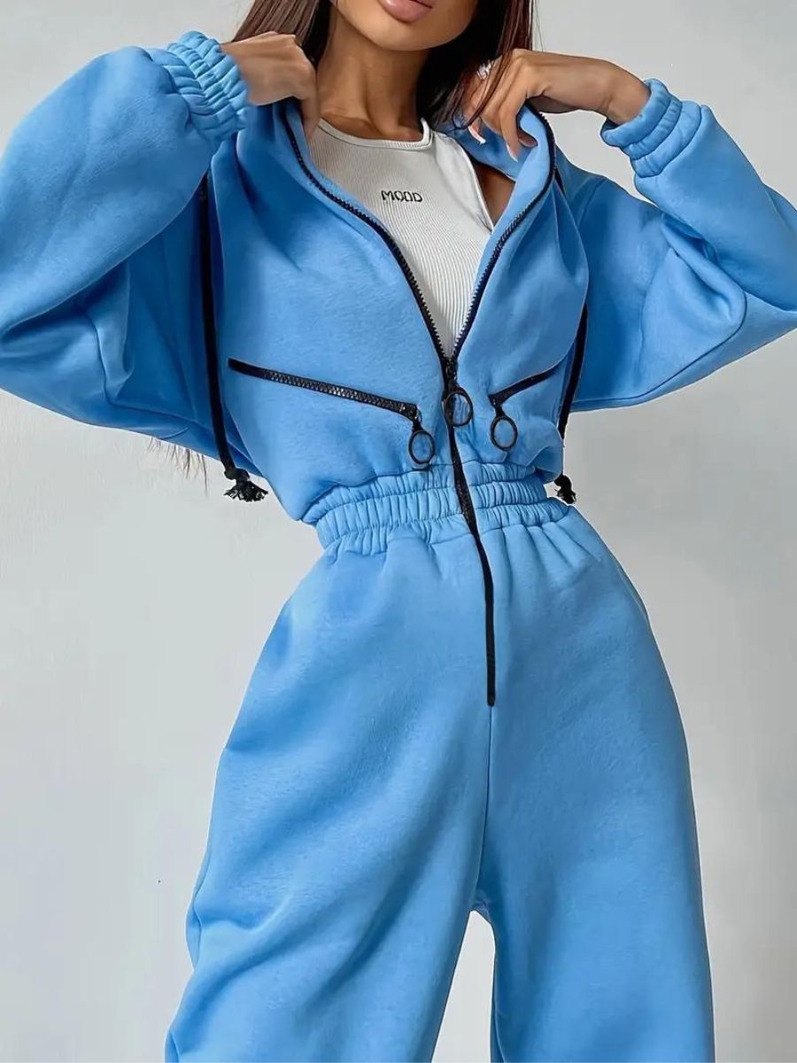 Stilla | Jumpsuit Med Hætte Og Snøre