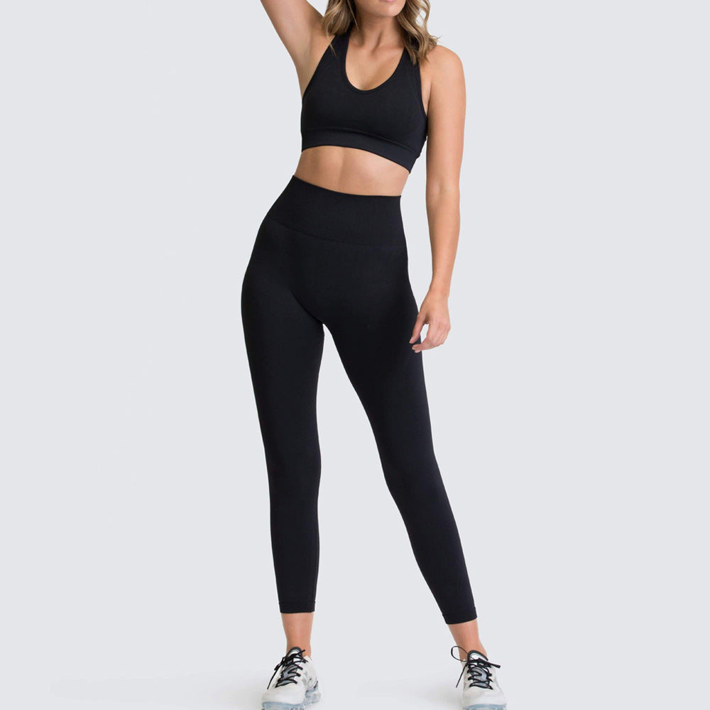 Dame Sports-BH og Høj Talje Leggings Sæt med åndbar og figurskabende egenskab Stilla
