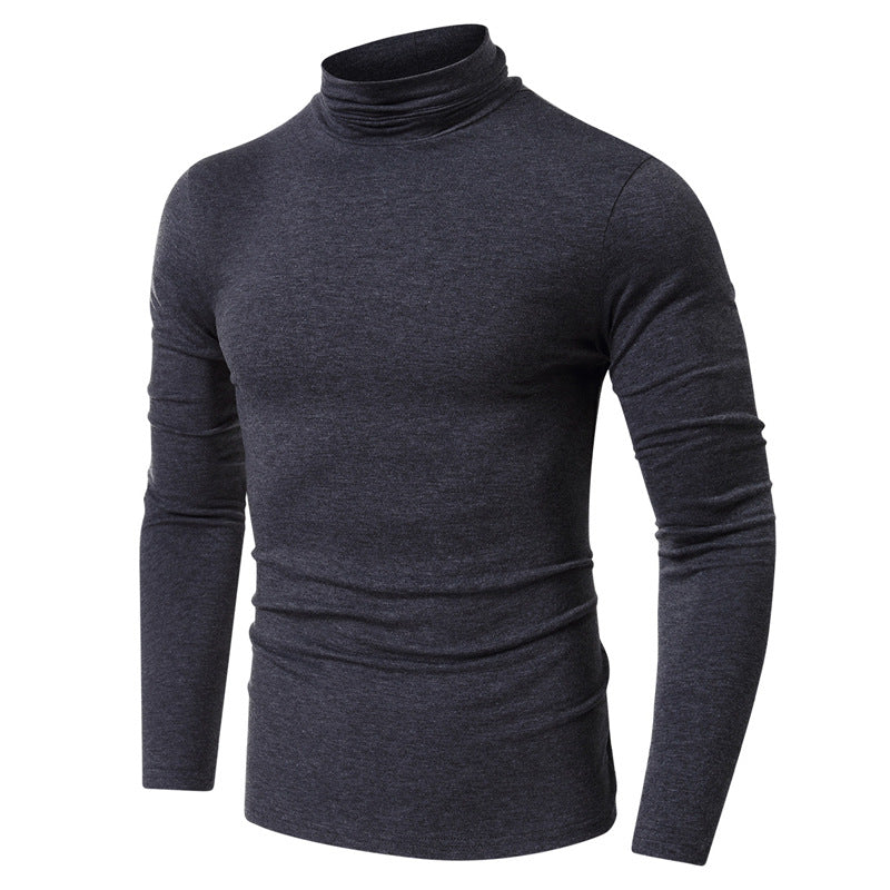 Herren Turtleneck-Shirt i høj kvalitets, elastisk bomuldsblanding Stilla