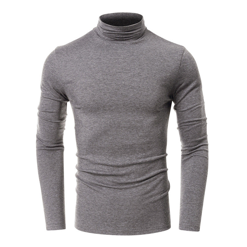 Herren Turtleneck-Shirt i høj kvalitets, elastisk bomuldsblanding Stilla