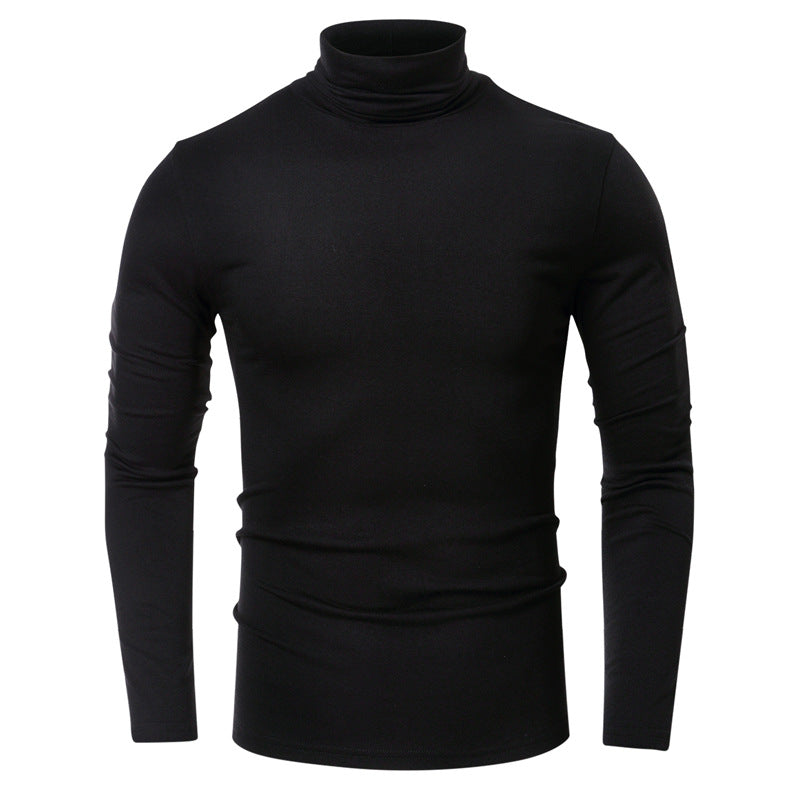 Herren Turtleneck-Shirt i høj kvalitets, elastisk bomuldsblanding Stilla