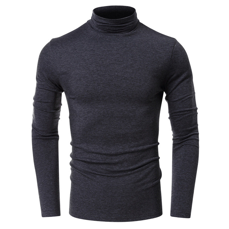 Herren Turtleneck-Shirt i høj kvalitets, elastisk bomuldsblanding Stilla