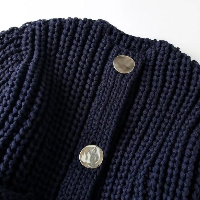 Stilla | Chunky strik cardigan med store knapper