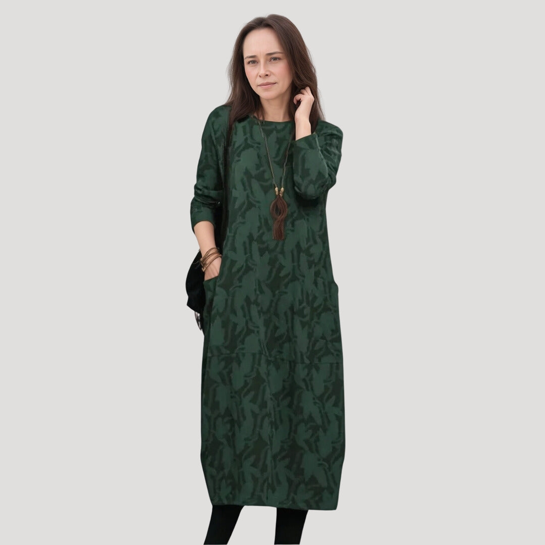 Stilla | Elegant Camo Print Kjole