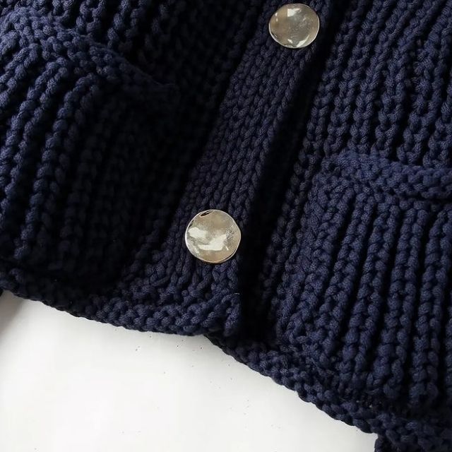 Stilla | Chunky strik cardigan med store knapper